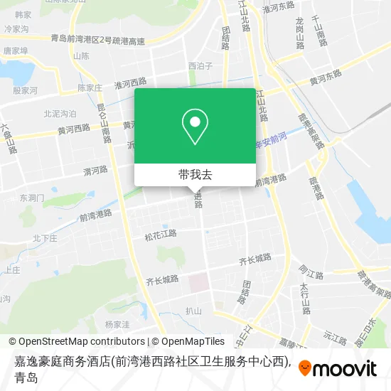 嘉逸豪庭商务酒店(前湾港西路社区卫生服务中心西)地图