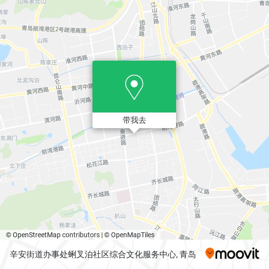 辛安街道办事处蜊叉泊社区综合文化服务中心地图