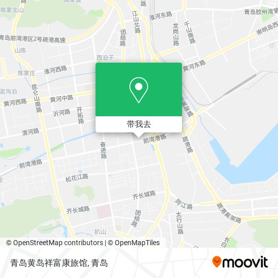 青岛黄岛祥富康旅馆地图