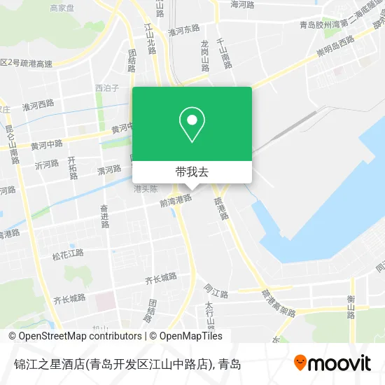 锦江之星酒店(青岛开发区江山中路店)地图