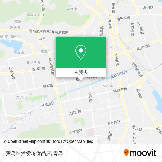 黄岛区潘爱玲食品店地图