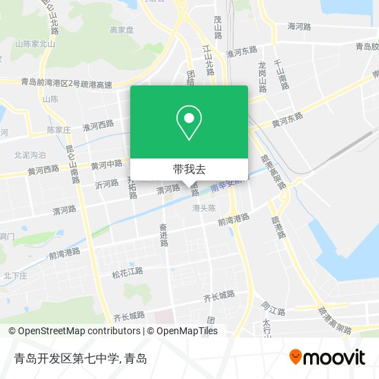 青岛开发区第七中学地图