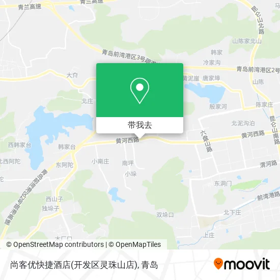 尚客优快捷酒店(开发区灵珠山店)地图