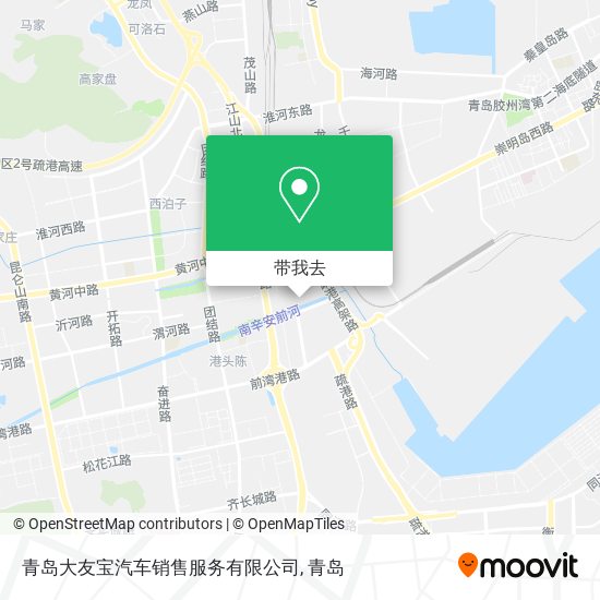青岛大友宝汽车销售服务有限公司地图