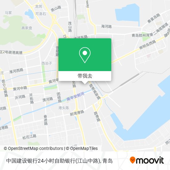 中国建设银行24小时自助银行(江山中路)地图