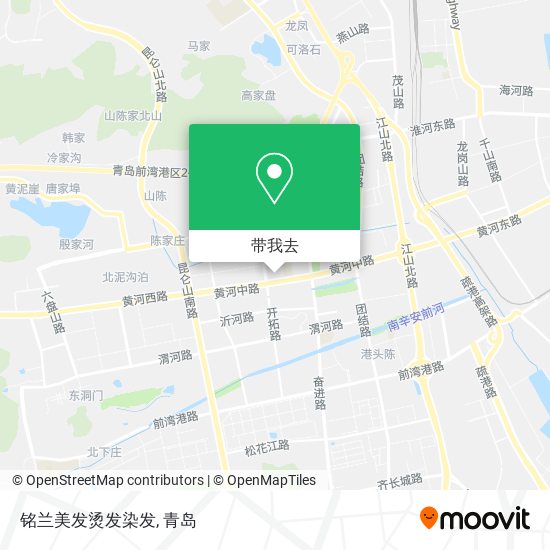 铭兰美发烫发染发地图