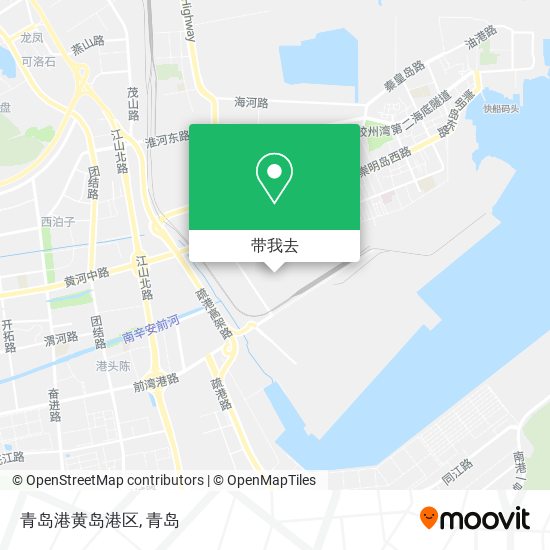 青岛港黄岛港区地图