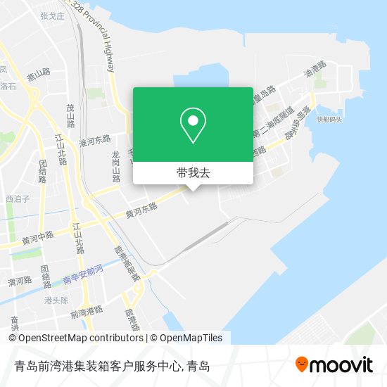 青岛前湾港集装箱客户服务中心地图