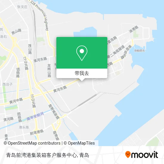 青岛前湾港集装箱客户服务中心地图