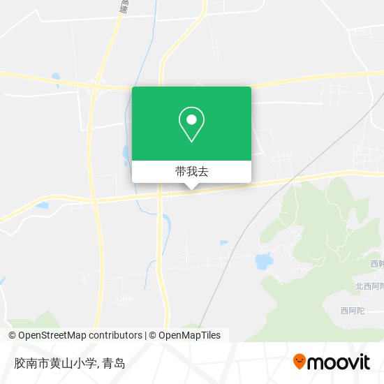 胶南市黄山小学地图