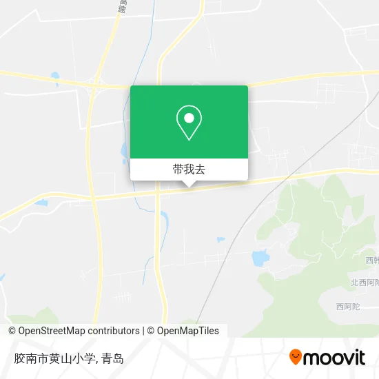 胶南市黄山小学地图