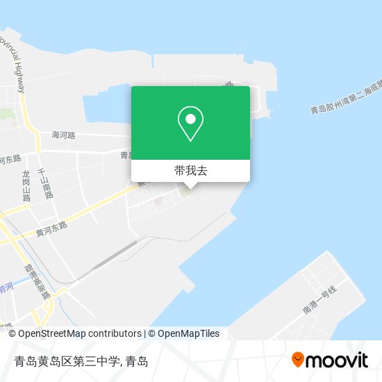 青岛黄岛区第三中学地图