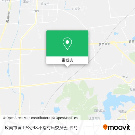 胶南市黄山经济区小荒村民委员会地图