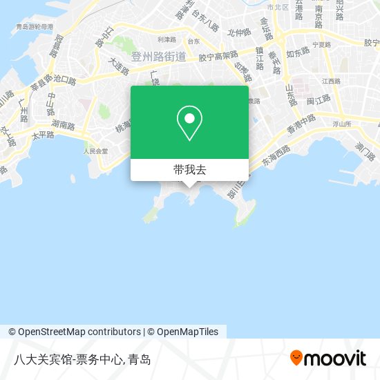 八大关宾馆-票务中心地图