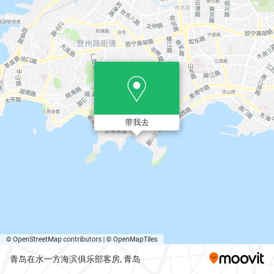 青岛在水一方海滨俱乐部客房地图