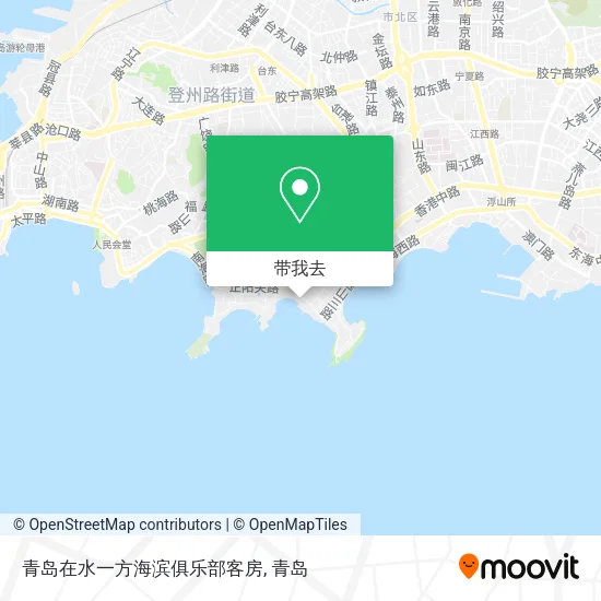青岛在水一方海滨俱乐部客房地图