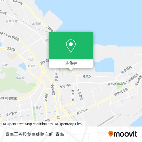 青岛工务段黄岛线路车间地图