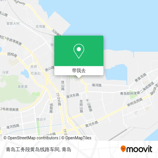 青岛工务段黄岛线路车间地图