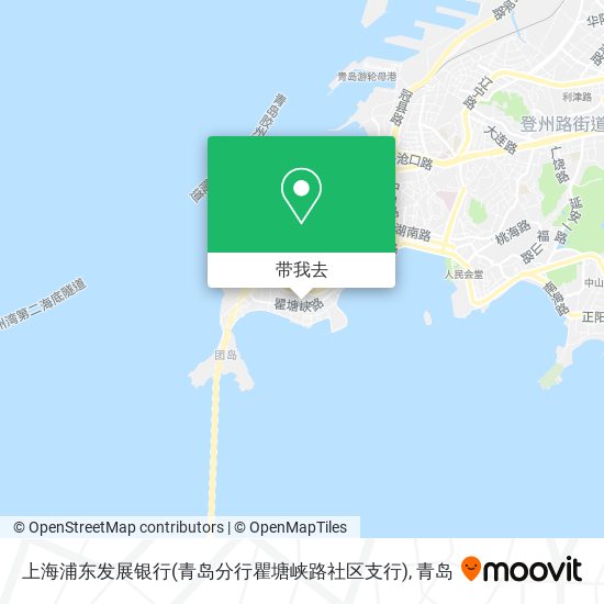 上海浦东发展银行(青岛分行瞿塘峡路社区支行)地图