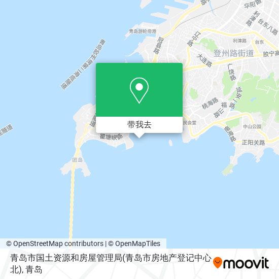 青岛市国土资源和房屋管理局(青岛市房地产登记中心北)地图