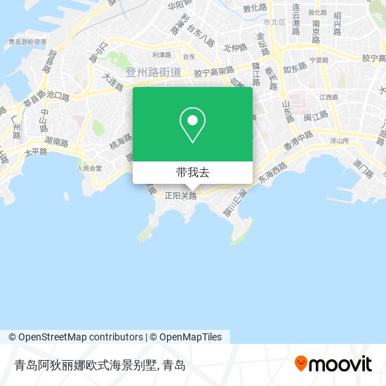 青岛阿狄丽娜欧式海景别墅地图