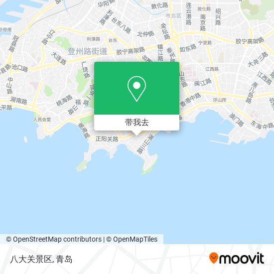 八大关景区地图