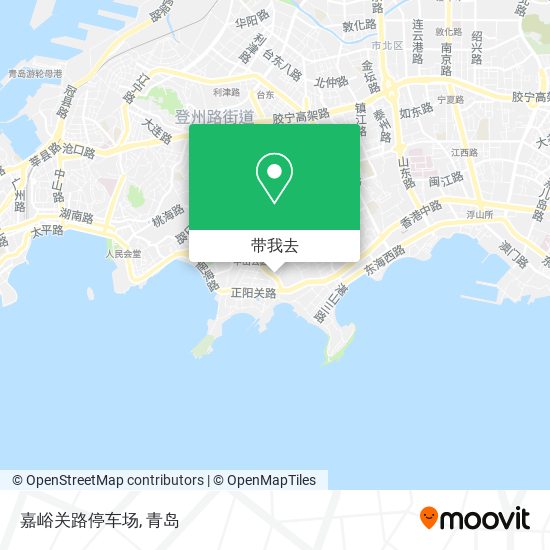 嘉峪关路停车场地图