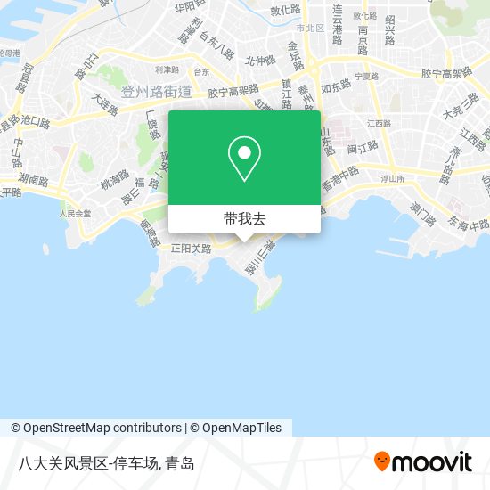 八大关风景区-停车场地图