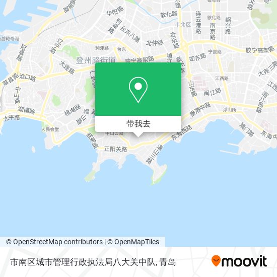 市南区城市管理行政执法局八大关中队地图