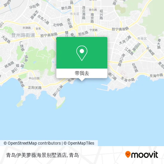 青岛伊美萝薇海景别墅酒店地图