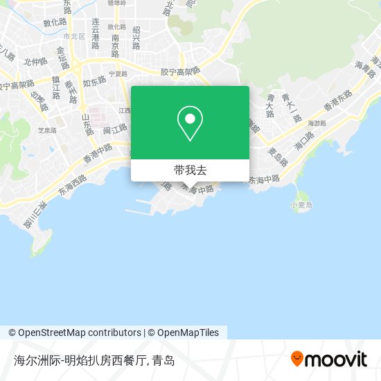 海尔洲际-明焰扒房西餐厅地图