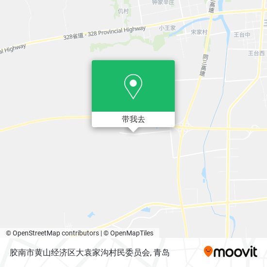 胶南市黄山经济区大袁家沟村民委员会地图