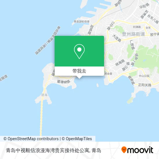 青岛中视毅信浪漫海湾贵宾接待处公寓地图
