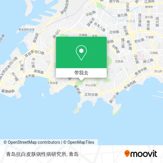 青岛抗白皮肤病性病研究所地图