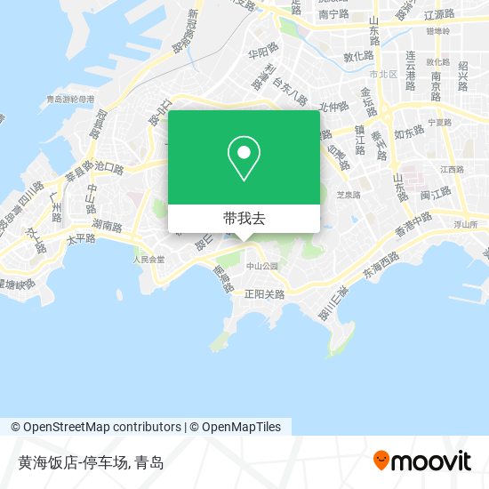 黄海饭店-停车场地图