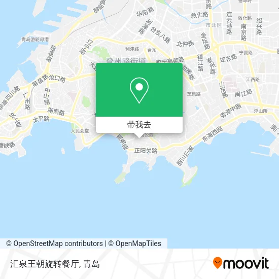汇泉王朝旋转餐厅地图