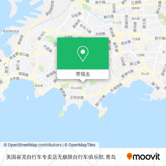 美国崔克自行车专卖店无极限自行车俱乐部地图