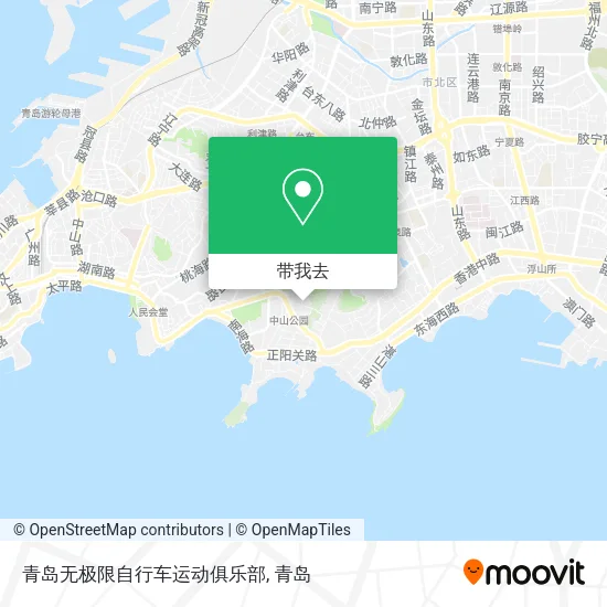青岛无极限自行车运动俱乐部地图