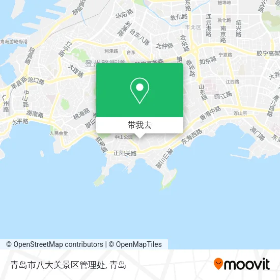 青岛市八大关景区管理处地图