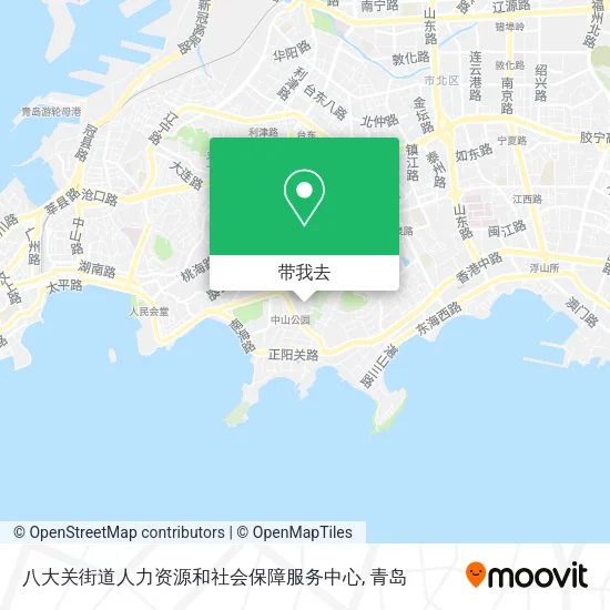 八大关街道人力资源和社会保障服务中心地图