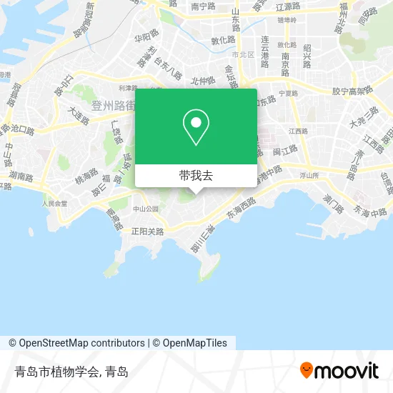 青岛市植物学会地图
