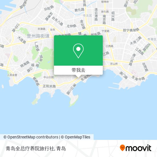 青岛全总疗养院旅行社地图