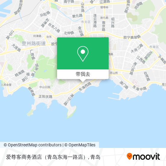 爱尊客商务酒店（青岛东海一路店）地图