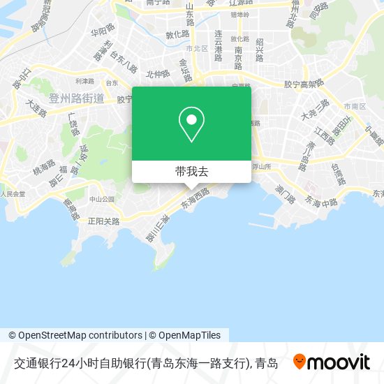 交通银行24小时自助银行(青岛东海一路支行)地图