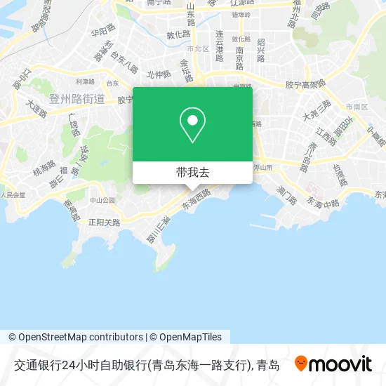交通银行24小时自助银行(青岛东海一路支行)地图