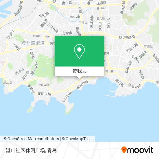 湛山社区休闲广场地图
