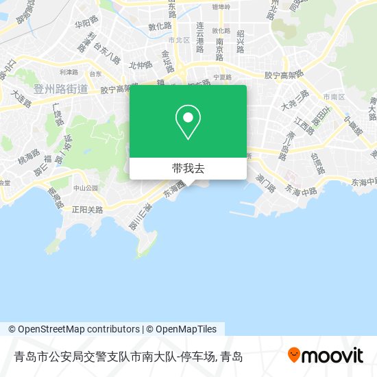 青岛市公安局交警支队市南大队-停车场地图