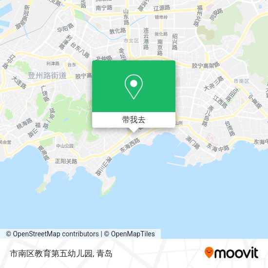 市南区教育第五幼儿园地图