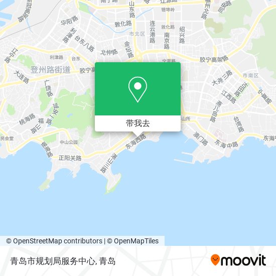 青岛市规划局服务中心地图