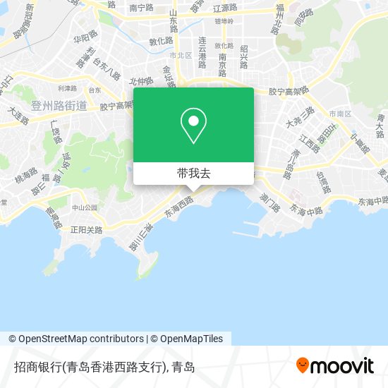 招商银行(青岛香港西路支行)地图